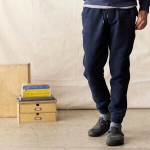 Taylor Stitch Après Pant in Navy Sashiko - Medium